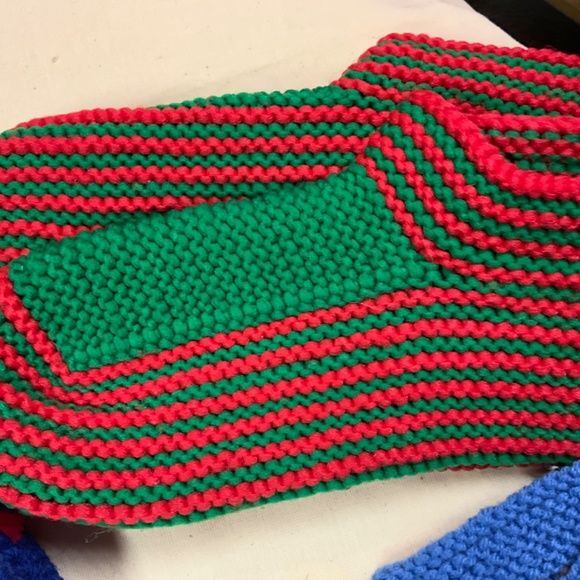 4 pair and hand knit slippers - Picture 5 of 5